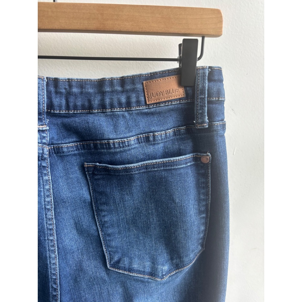 Judy Blue Trouser Flare Jeans‎ size 15/32 high rise boho layered minimalist - Picture 5 of 10